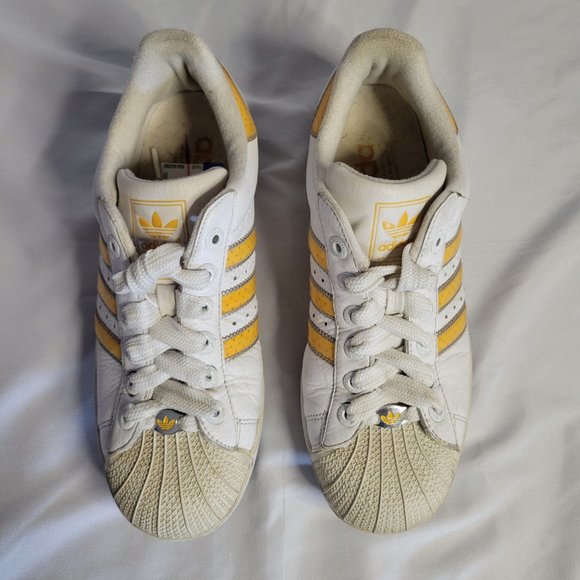 Adidas Shell Toe Yellow Stripe Shoes (Size US 8) main image 8
